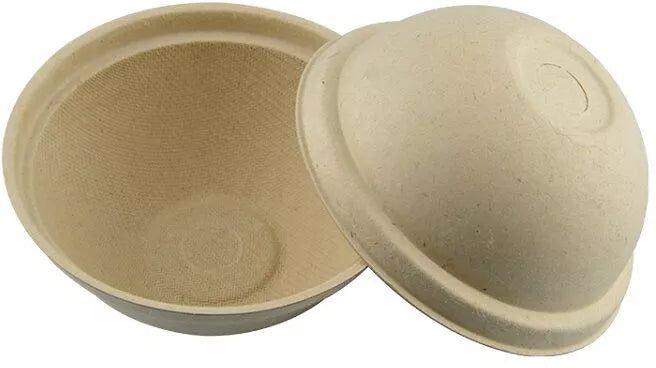 Fineline Settings - 8" Bagasse Dome Lid For Round Bowl 300/Cs, Lid For 43RB24, 43RB32, 43RB40 - FNL42RBL