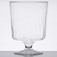 Fineline Settings - 8 Oz Clear Plastic Wine Glass, 10x24/cs - 2208