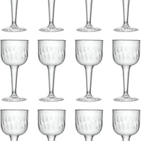 Fineline Settings - 8 Oz Clear Plastic Wine Glass, 8 x 12/cs - 2209