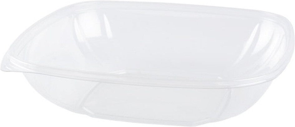 Fineline Settings - 80 Oz Clear X-Large Square Bowl, 50/cs - 15080L-CL