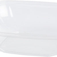 Fineline Settings - 80 Oz Clear X-Large Square Bowl, 50/cs - 15080L-CL