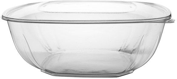 Fineline Settings - Flat Lid for 320 Oz Square Bowl, 50/Cs - 15320V2L.FL