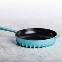 FireUp - 10" Aqua Blue Cast Iron Skillet - FC043 - DISCONTINUED