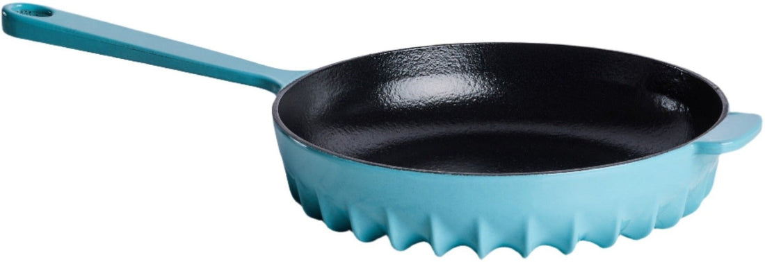 FireUp - 10" Aqua Blue Cast Iron Skillet - FC043 - DISCONTINUED