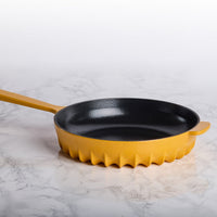 FireUp - 10" Citrus Yellow Cast Iron Skillet - FC039 - DISCONTINUED