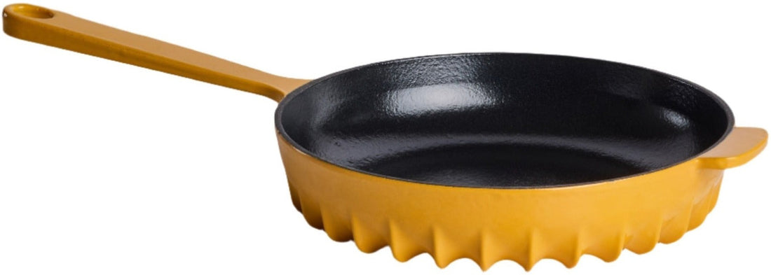 FireUp - 10" Citrus Yellow Cast Iron Skillet - FC039 - DISCONTINUED