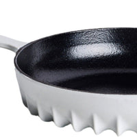FireUp - 10" Mushroom White Cast Iron Skillet - FC040