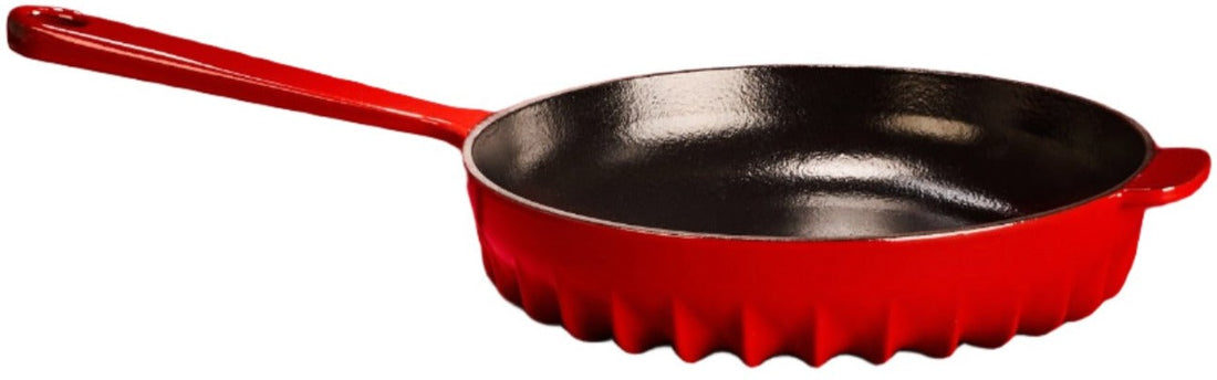 FireUp - 10" Red Cast Iron Skillet - FC016