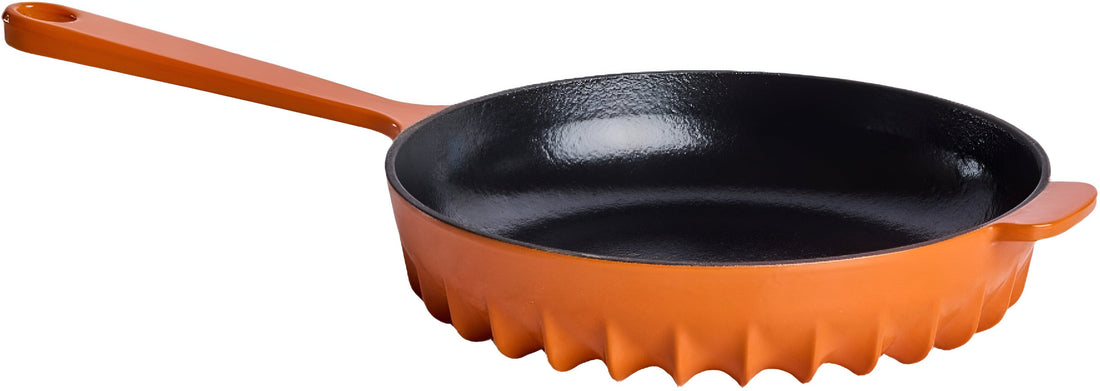 FireUp - 10" Skillet With Lid Tangerine Orange - FC036 - DISCONTINUED