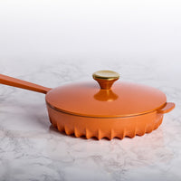 FireUp - 10" Skillet With Lid Tangerine Orange - FC036 - DISCONTINUED