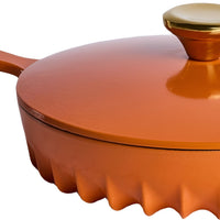 FireUp - 10" Skillet With Lid Tangerine Orange - FC036 - DISCONTINUED