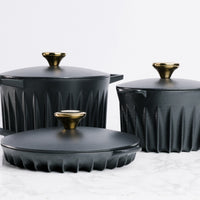 FireUp - 5.3 QT Black Cast Iron Dutch Oven (5L) - FC005