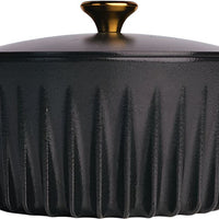 FireUp - 5.3 QT Black Cast Iron Dutch Oven (5L) - FC005