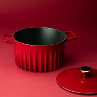 FireUp - 5.3 QT Red Cast Iron Dutch Oven (5L) - FC013