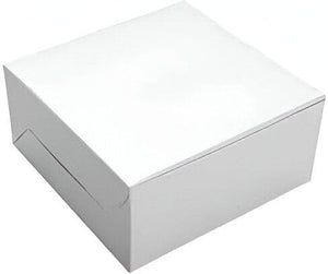 First Quality Packaging - 17" x 13" x 6", 2 Pc White Corrugated Cake Box - 260698