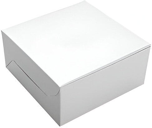 First Quality Packaging - 23" x 17" x 3" White Corrugated Cake Box with Full Slab Top - 186006