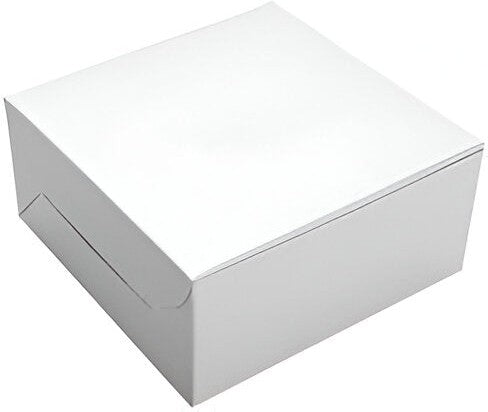 First Quality Packaging - 9" x 9" x 2.5" White Cake Box, 100/Bn - 0509115