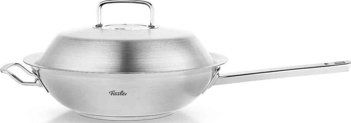 Fissler - 11.8" Original-Profi Stainless Steel Wok with Lid - 084-888-30-0000