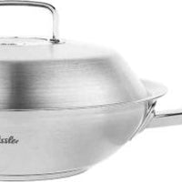 Fissler - 11.8" Original-Profi Stainless Steel Wok with Lid - 084-888-30-0000