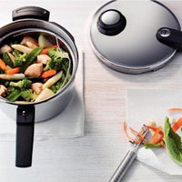 Fissler - 4.8 QT Vitavit Premium Pressure Cooker with Steamer - 622-412-04-0700