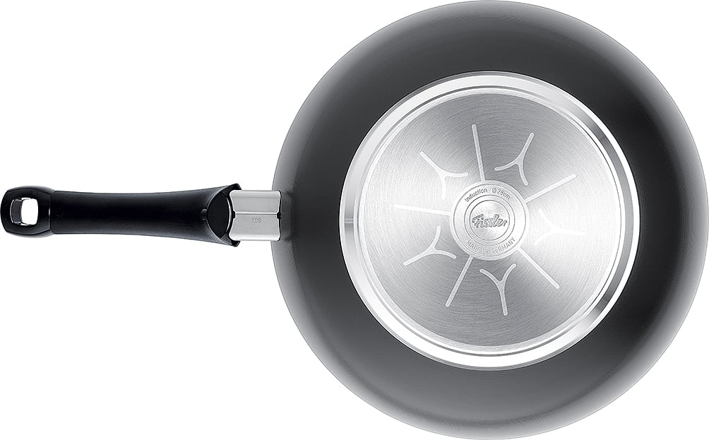 Fissler - Ceratal 11”, 3.9 Qt Orbit Black Ceramic Non-Stick Wok - 100-821-28-1000