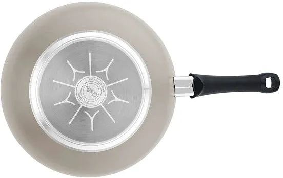 Fissler - Ceratal 11”, 3.9 Qt Warm Grey Ceramic Non-Stick Wok - 100-820-28-1000