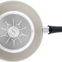 Fissler - Ceratal 11”, 3.9 Qt Warm Grey Ceramic Non-Stick Wok - 100-820-28-1000