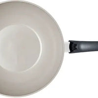 Fissler - Ceratal 11”, 3.9 Qt Warm Grey Ceramic Non-Stick Wok - 100-820-28-1000