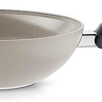 Fissler - Ceratal 12", 5.5 Qt Warm Grey Ceramic Non-Stick Wok - 100-820-30-1000