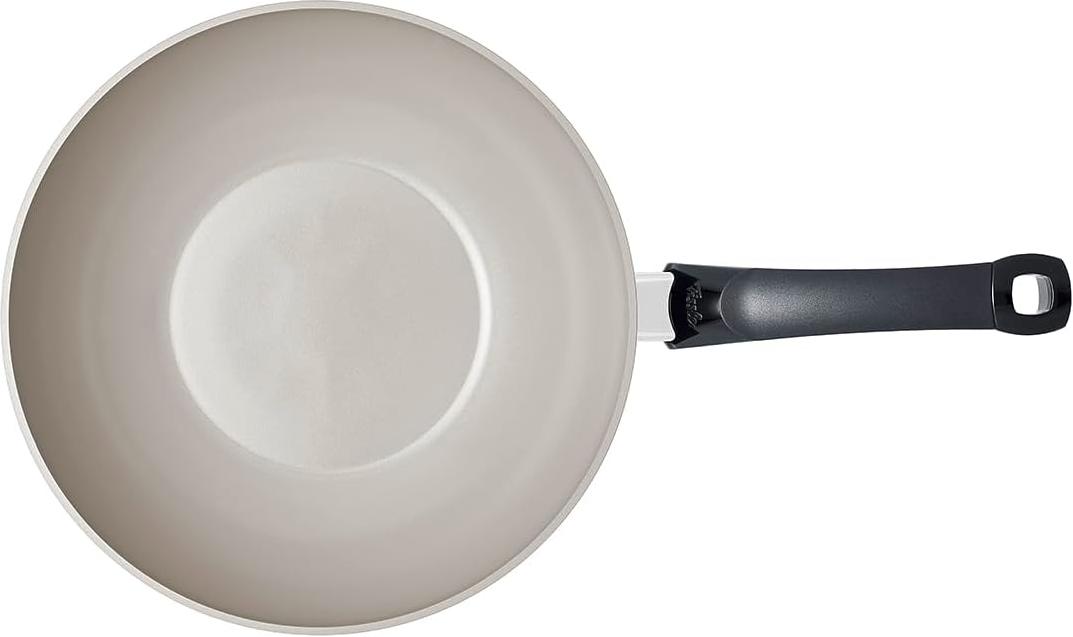 Fissler - Ceratal 12", 5.5 Qt Warm Grey Ceramic Non-Stick Wok - 100-820-30-1000