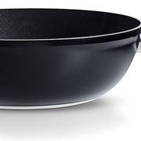 Fissler - Ceratal 12.6”, 6 Qt Orbit Black Ceramic Non-Stick Wok, with Helper Handle - 100-821-32-1000