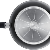 Fissler - Ceratal 12.6”, 6 Qt Orbit Black Ceramic Non-Stick Wok, with Helper Handle - 100-821-32-1000