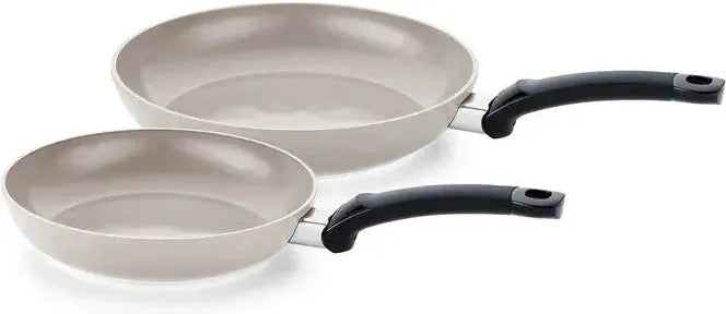 Fissler - Ceratal Classic 2 Pcs Set 9.5” & 11” Warm Grey Ceramic Non-Stick Pans - 157-220-02-1000