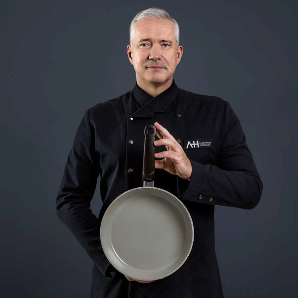 Fissler - Ceratal®Comfort 2 Pcs Set 9.5” & 11” Warm Grey Ceramic Non-Stick Frying Pans - 159-220-02-1000