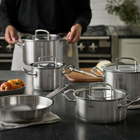 Fissler - Original-Profi Collection Stainless Steel 9 Pcs Cookware Set, with Glass Lids - 084-379-05-0000