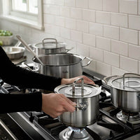 Fissler - Original-Profi Collection Stainless Steel 9 Pcs Cookware Set, with Glass Lids - 084-379-05-0000