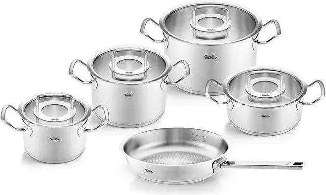 Fissler - Original-Profi Collection Stainless Steel 9 Pcs Cookware Set, with Glass Lids - 084-379-05-0000