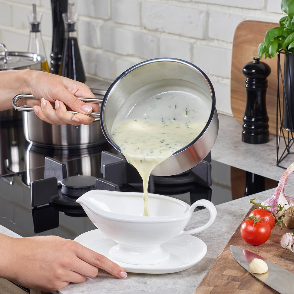 Fissler - Pure Collection 6.3”, 1.5 Qt Saucepan with Glass Lid - 086-155-16-0000