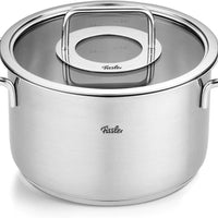 Fissler - Pure Collection 8”, 3.8 Qt Stock Pot with Glass Lid - 086-115-20-0000