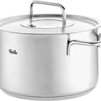 Fissler - Pure Collection 8", 3.8 Qt Stock Pot with Metal Lid - 086-114-20-0000