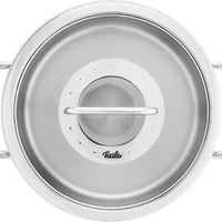 Fissler - Pure Collection 9.5”, 6 Qt Stock Pot With Glass Lid - 086-115-24-0000