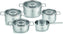 Fissler - Pure Collection Stainless Steel 9 Pcs Set with Glass Lids - 086-115-05-0000