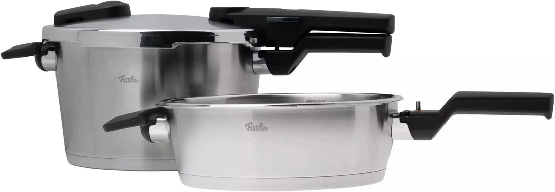 Fissler - Vitaquick® Premium 2 Pcs set, 2.6 Quart Pressure Skillet Set and 4.8 Quart Pressure Cooker - 602-410-11-0000