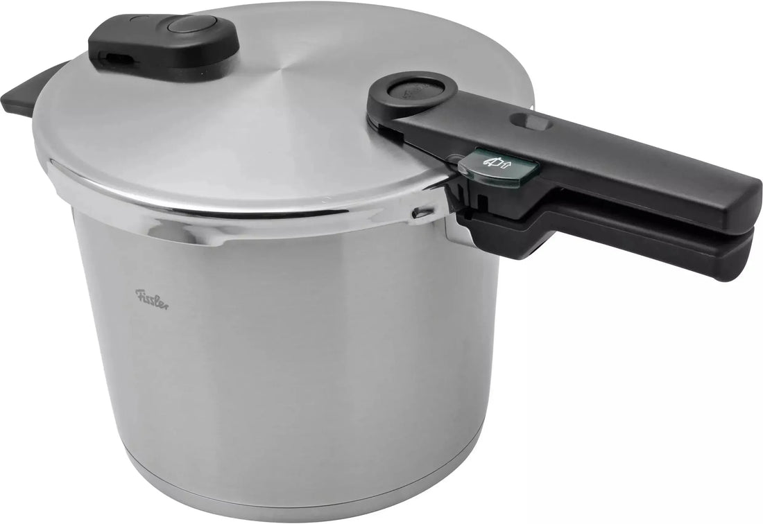 Fissler - Vitaquick® Premium 2 Pcs set, 3.7 Quart and 6.3 Quart Pressure Cooker plus Glass Lid - 602-410-13-0800