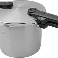 Fissler - Vitaquick® Premium 2 Pcs set, 3.7 Quart and 6.3 Quart Pressure Cooker plus Glass Lid - 602-410-13-0800