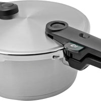 Fissler - Vitaquick® Premium 2 Pcs set, 3.7 Quart and 6.3 Quart Pressure Cooker plus Glass Lid - 602-410-13-0800