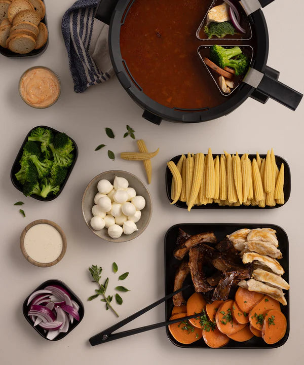 Fondussimo - Evolution 6 Baskets 3-In-1 Fondue Set - FME1003