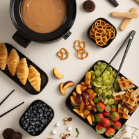 Fondussimo - Plastic Black Tongs, Pack of 2 - FDM4001