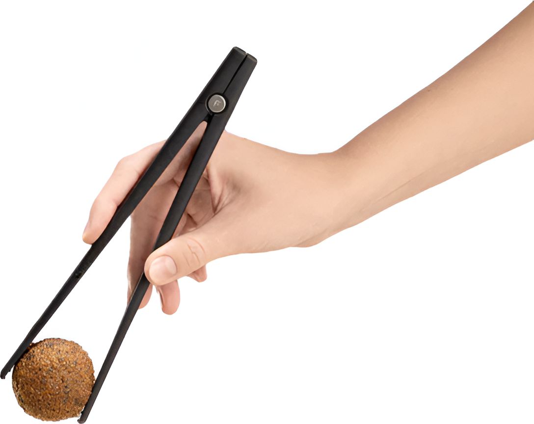 Fondussimo - Plastic Black Tongs, Pack of 2 - FDM4001