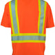 Forcefield - Hi Visibility Orange Medium Neck Short Sleeve Crew Safety T-Shirt - 022BESAM